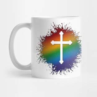 Rainbow Cross Mug